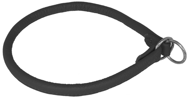 Rolled Leather Slip Collar
