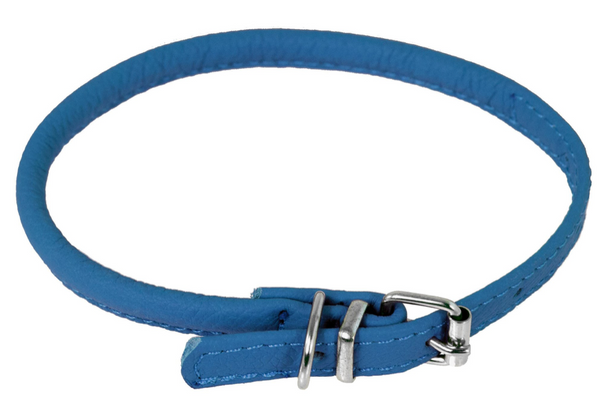 Rolled Leather Buckle Collar