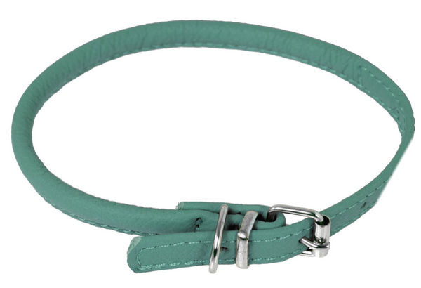 Rolled Leather Buckle Collar